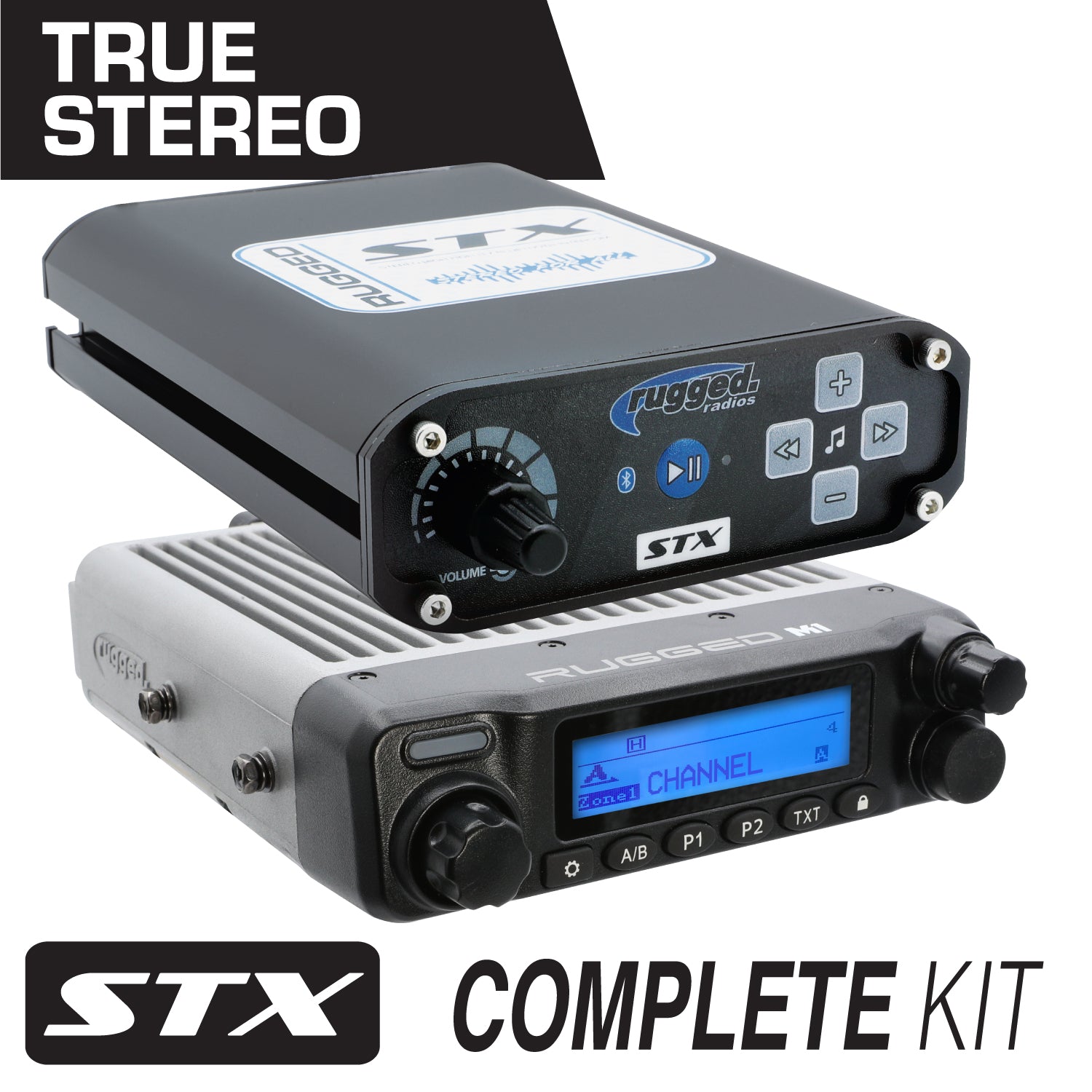 STX STEREO Complete Master Communication Kit with Intercom and 2-Way Radio - G1 GMRS