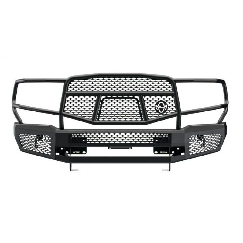 Ranch Hand Midnight Series Front Bumper W/ Grille Guard Fits Select 15-19 Chevrolet Silverado 2500 HD/3500 HD Model MFC151BM1