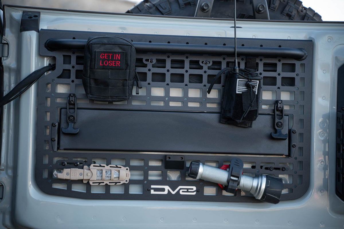 2021 2024 Ford Bronco Tailgate Molle Panel DV8 Offroad