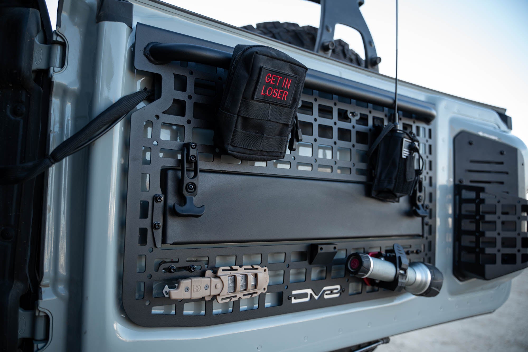 2021 2024 Ford Bronco Tailgate Molle Panel DV8 Offroad