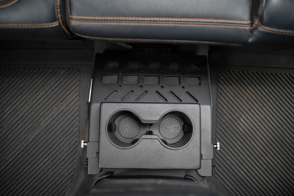 2021 2024 Ford Bronco 4 Door Rear Seat Cup Holder And Molle Panels DV8 Offroad