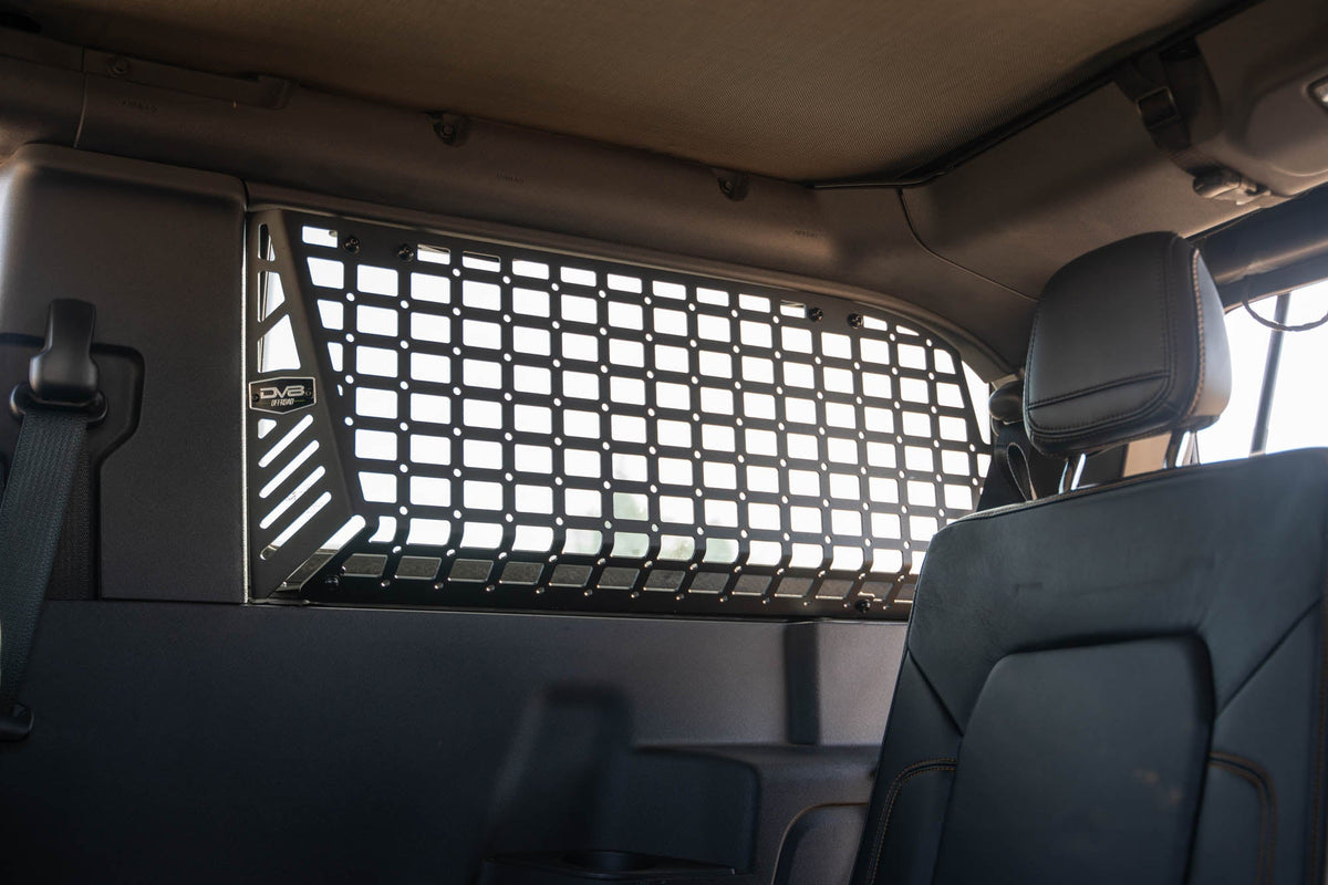 2021 2024 Ford Bronco Rear Window Molle Panels DV8 Offroad