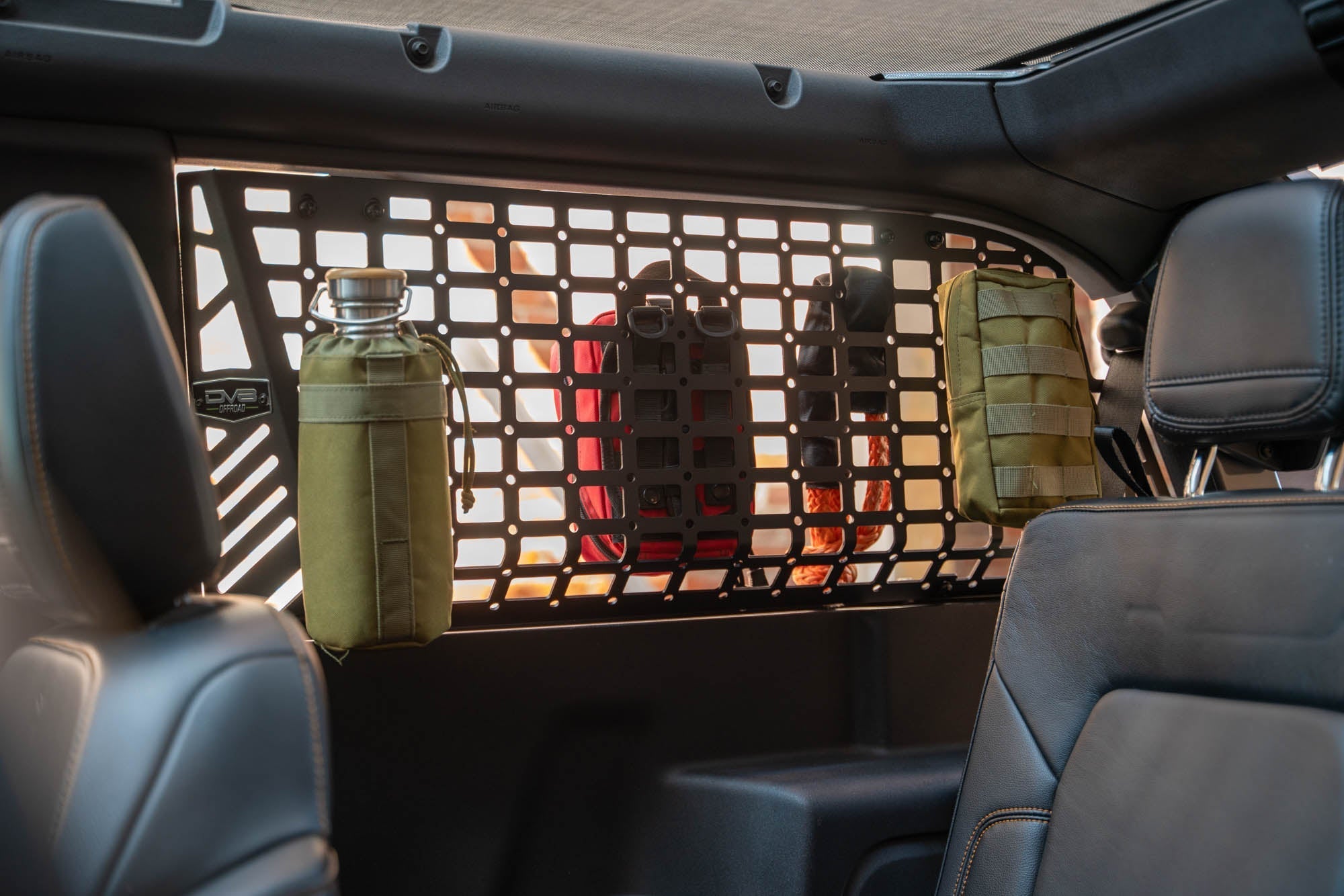 2021 2024 Ford Bronco Rear Window Molle Panels DV8 Offroad