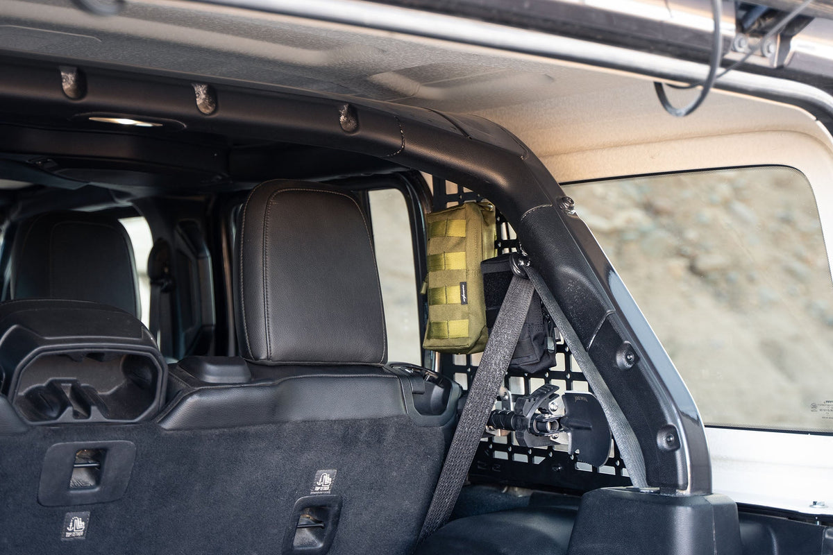 2018 2023 Jeep Wrangler Rear Window Molle Panels DV8 Offroad