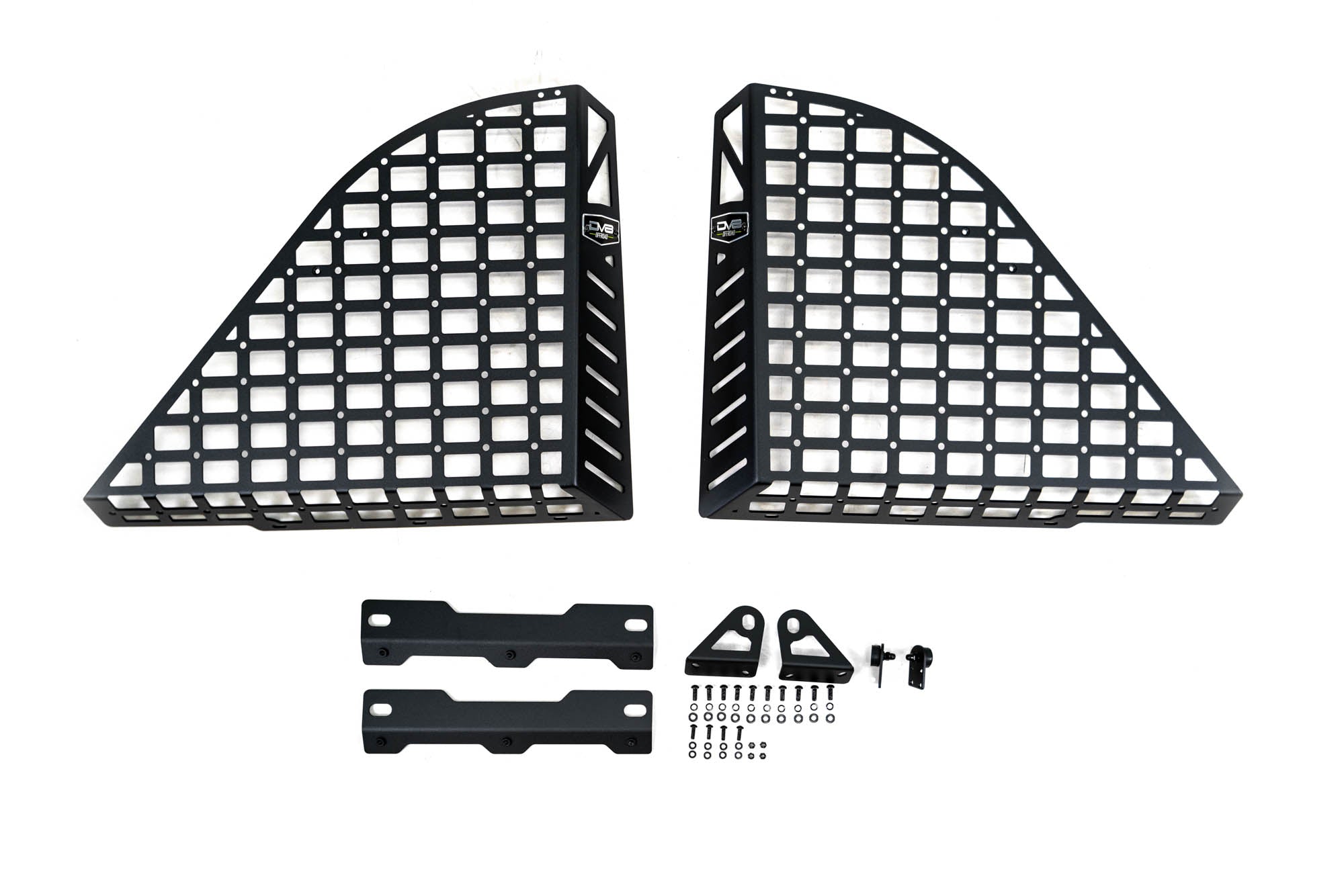 2018 2025 Jeep Wrangler 4 Door Rear Window Pocketed Molle Panels DV8 Offroad