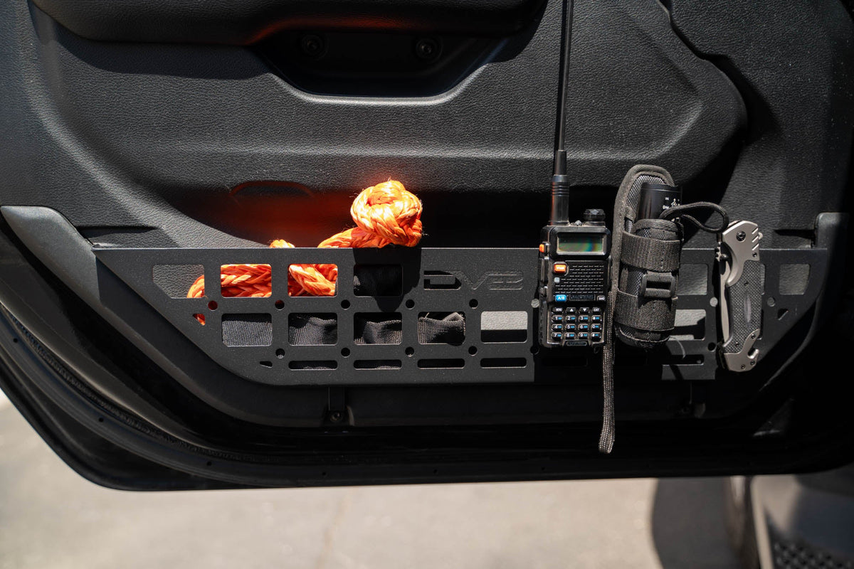 2018 2025 Jeep Wrangler JL, JLU Slim Front Door ONLY Molle Pockets DV8 Offroad