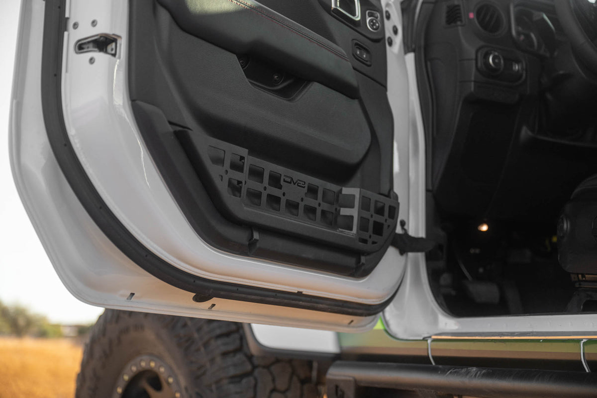 2018 2025 Jeep Wrangler JL & Gladiator JT Electric Seat Front Door Molle Pockets DV8 Offroad