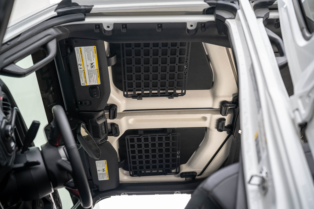 2018 2025 Jeep Wrangler JL Roof Mount for 15 Inch x 12 Inch Molle Panel DV8 Offroad