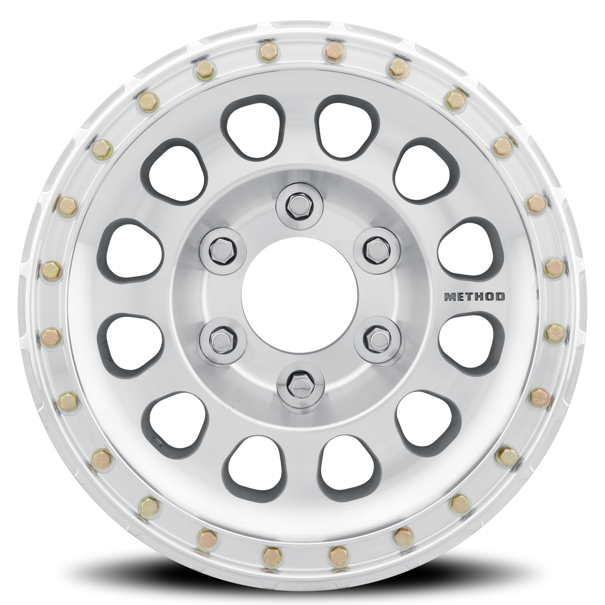 Aluminum Wheels 17x9 Beadlock MR103 Bolt Pattern 6 On 165.1 Offset -12 Lip Size 2.76 Raw Machined Method