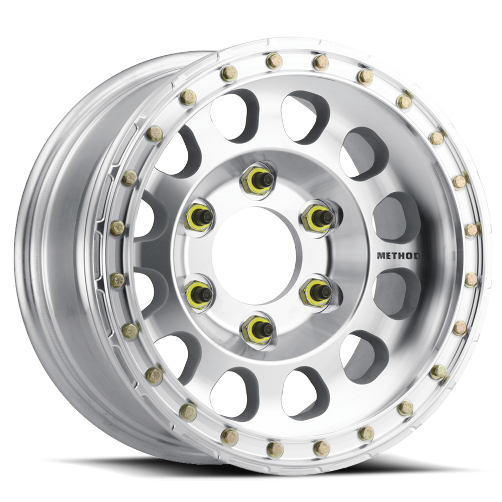 Aluminum Wheels 17x9 Beadlock MR103 Bolt Pattern 6 On 165.1 Offset 25 Lip Size 1.26 Raw Machined Method