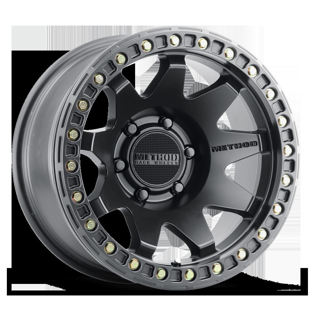MR108, 17x9, -44mm Offset, 8x170, 130.81mm Centerbore, Matte Black, w/ BH-H24125-38, Method Race Wheels