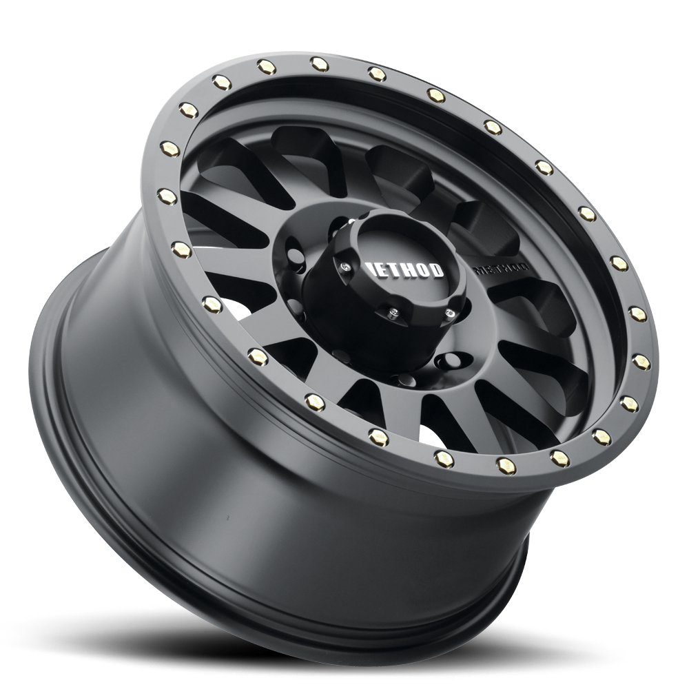 Aluminum Wheels 18x9 Double Standard MR304 Bolt Pattern 8 On 165.1 Offset -12 Lip Size 3.86 Matte Black MB Method