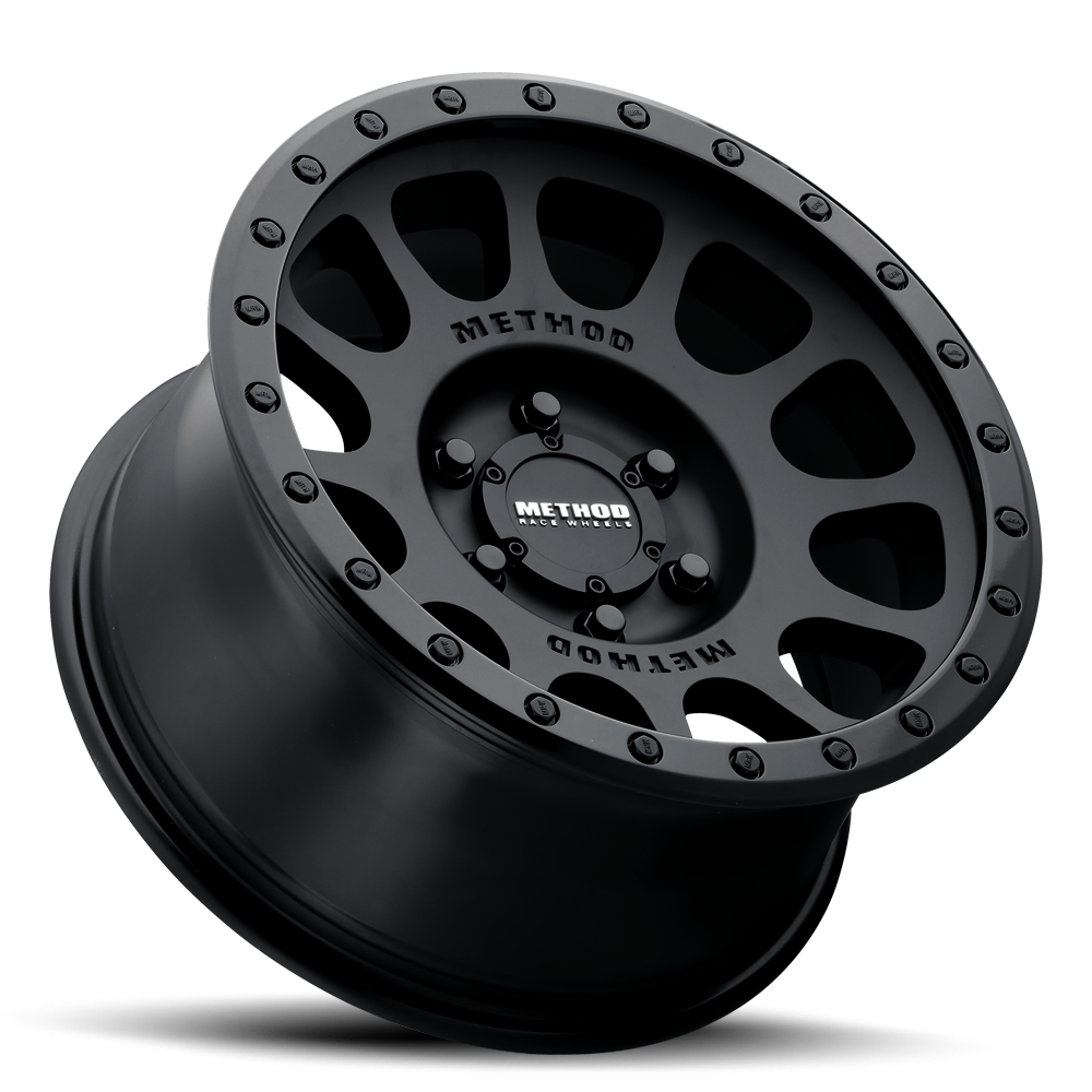 Aluminum Wheels 18x9 NV MR305 Bolt Pattern 5 On 150 Offset 25 Lip Size 1.38 Double Black MB Method