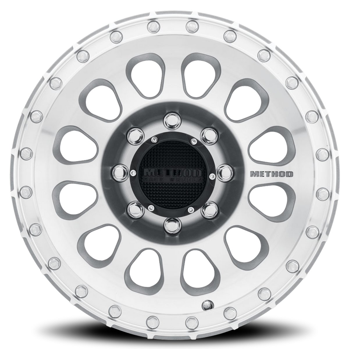 Aluminum Wheels 20x9 MR315 Bolt Pattern 8 On 180 Offset 18 Lip Size 2.13 Machined SL Clear Coat Method