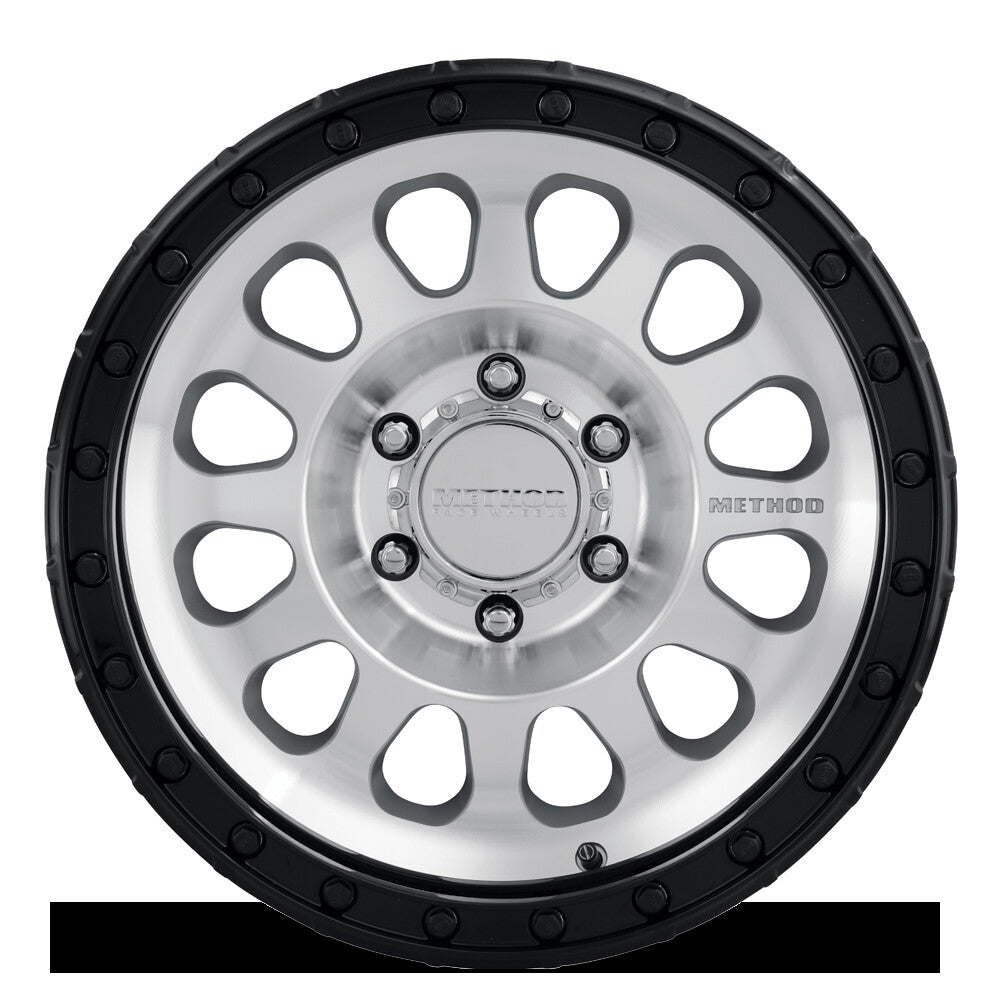 MR315, 17x9, -12mm Offset, 6x5.5, 106.25mm Centerbore, Machined Gloss Black Lip, Method Race Wheels