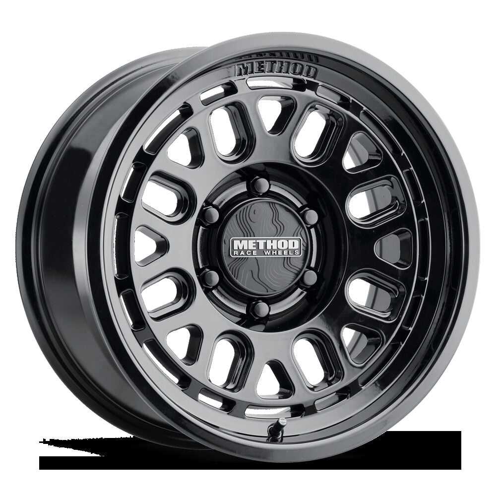 MR321, 17x8.5, 0mm Offset, 6x5.5, 106.25mm Centerbore, Gloss Black, Method Race Wheels