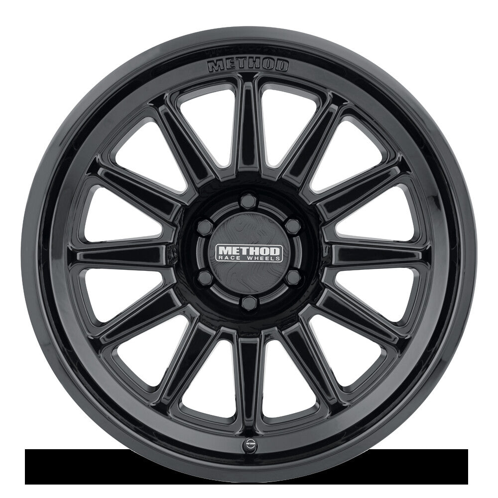MR323, 20x9, +12mm Offset, 6x5.5, 106.25mm Centerbore, Gloss Black, Method Race Wheels