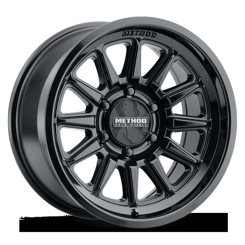 MR323, 17x8.5, 0mm Offset, 6x135, 87mm Centerbore, Gloss Black, Method Race Wheels