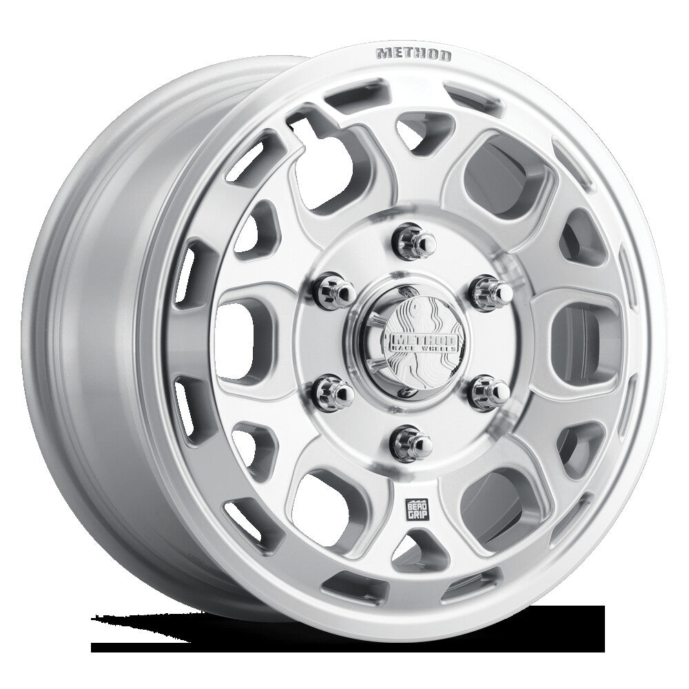 MR416 Bead Grip, 15x7, 6.4+.6/+74mm Offset, 6x5.5, 78.3mm Centerbore, Machined Clear Coat, Method Race Wheels
