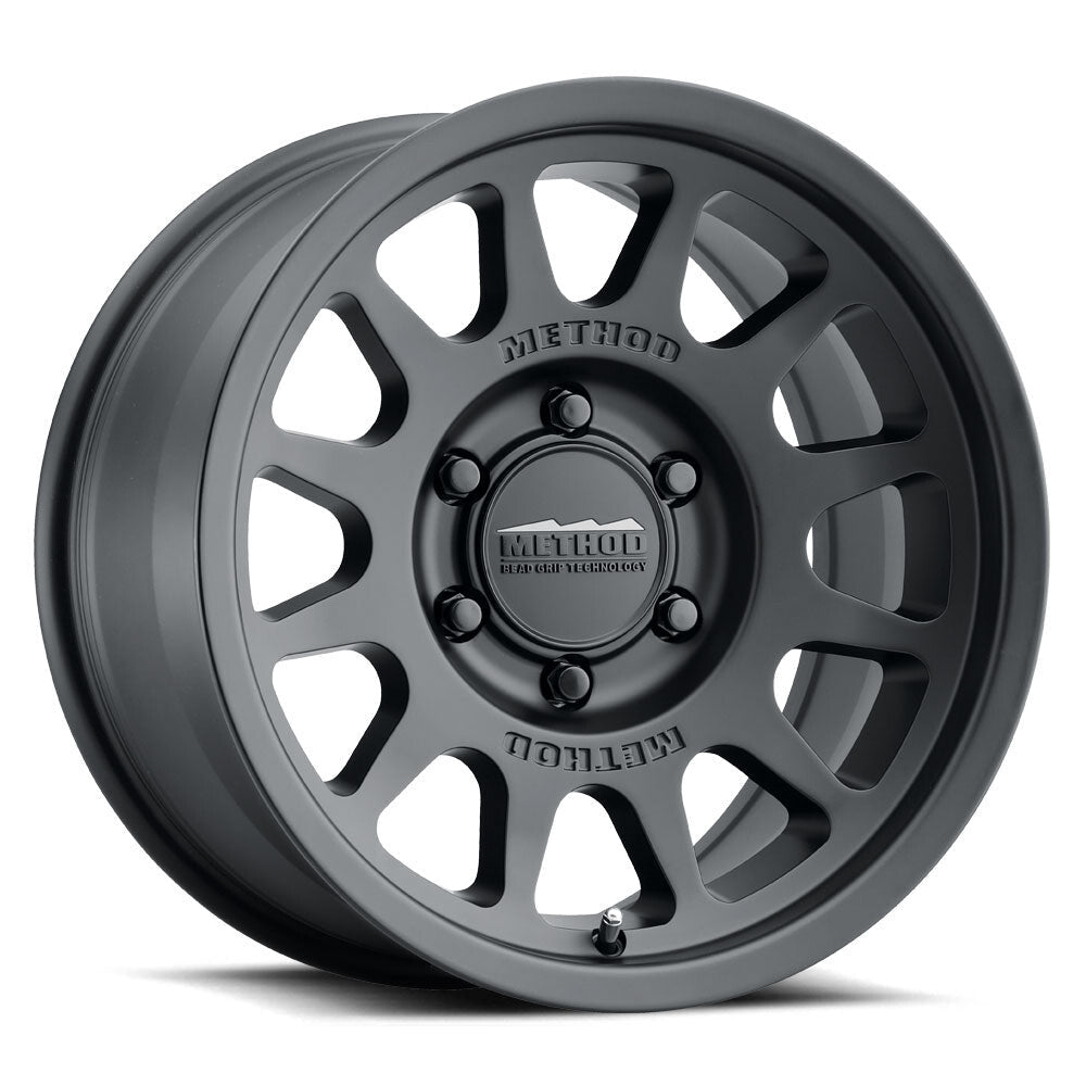 MR703 Bead Grip, 18x9, +12mm Offset, 8x180, 130.81mm Centerbore, Matte Black, Method Race Wheels