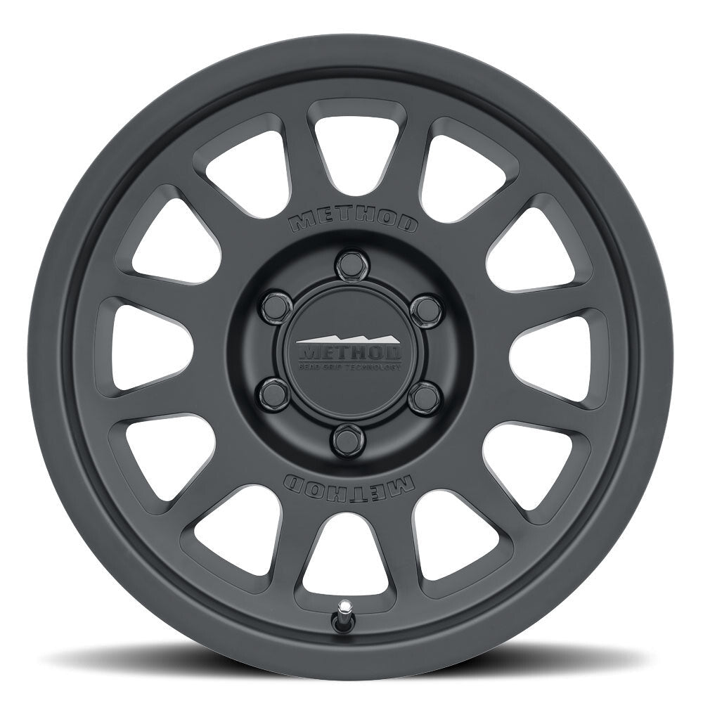 MR703 Bead Grip, 18x9, +12mm Offset, 8x180, 130.81mm Centerbore, Matte Black, Method Race Wheels