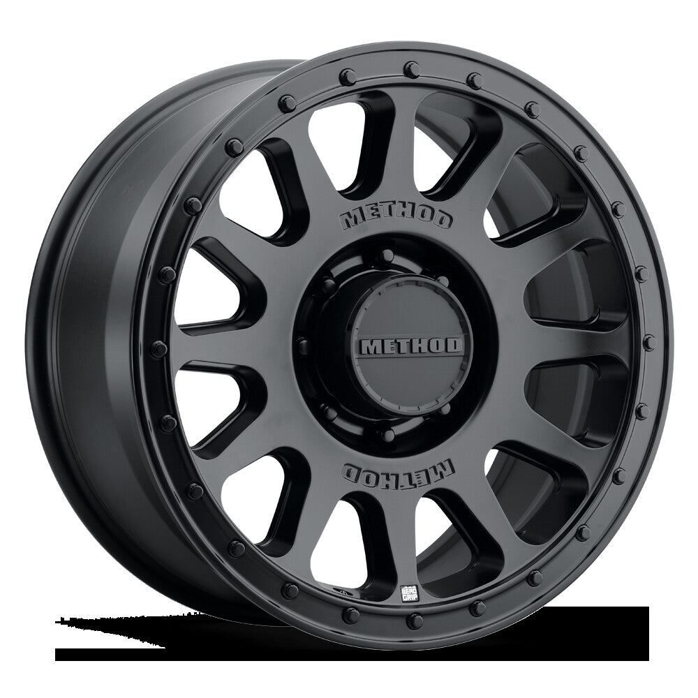 MR709 HD Bead Grip, 20x9, +12mm Offset, 8x170, 125mm Centerbore, Matte Black, Method Race Wheels