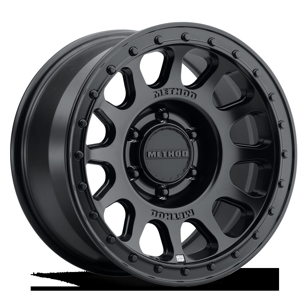 MR709 HD Bead Grip, 17x8.5, 0mm Offset, 6x135, 87mm Centerbore, Matte Black, Method Race Wheels