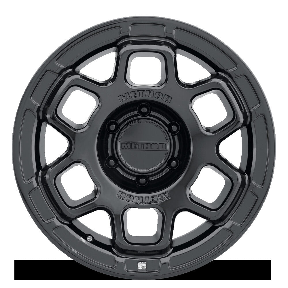 MR710 HD Bead Grip, 17x8.5, 0mm Offset, 5x5, 71.5mm Centerbore, Gloss Black, Method Race Wheels