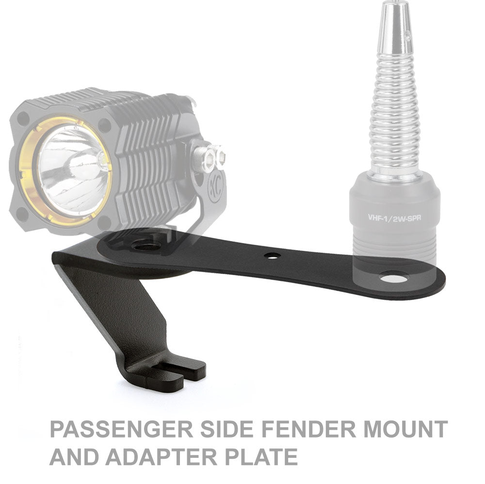 A-Pillar Antenna Mount Ford F-Series Chevy GMC Silverado Dodge Ram - Passenger Side