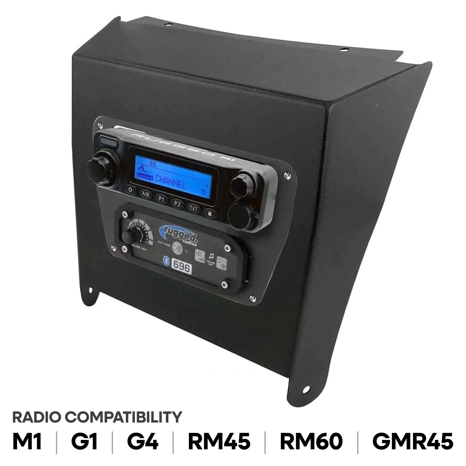 Kawasaki KRX Multi-Mount Kit for Rugged Mobile Radios and Intercom - Kenwwod TK7360