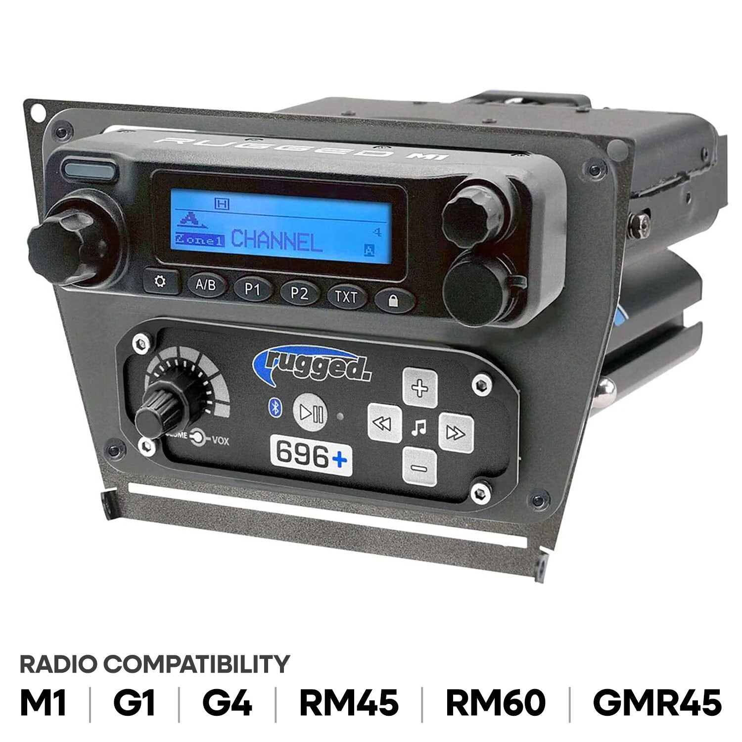 Polaris RZR PRO XP RZR Turbo R and RZR PRO R Dash Mount Radio and Intercom - Rugged M1/G1/G4/RM45/RM60/GMR45 with Switch Holes