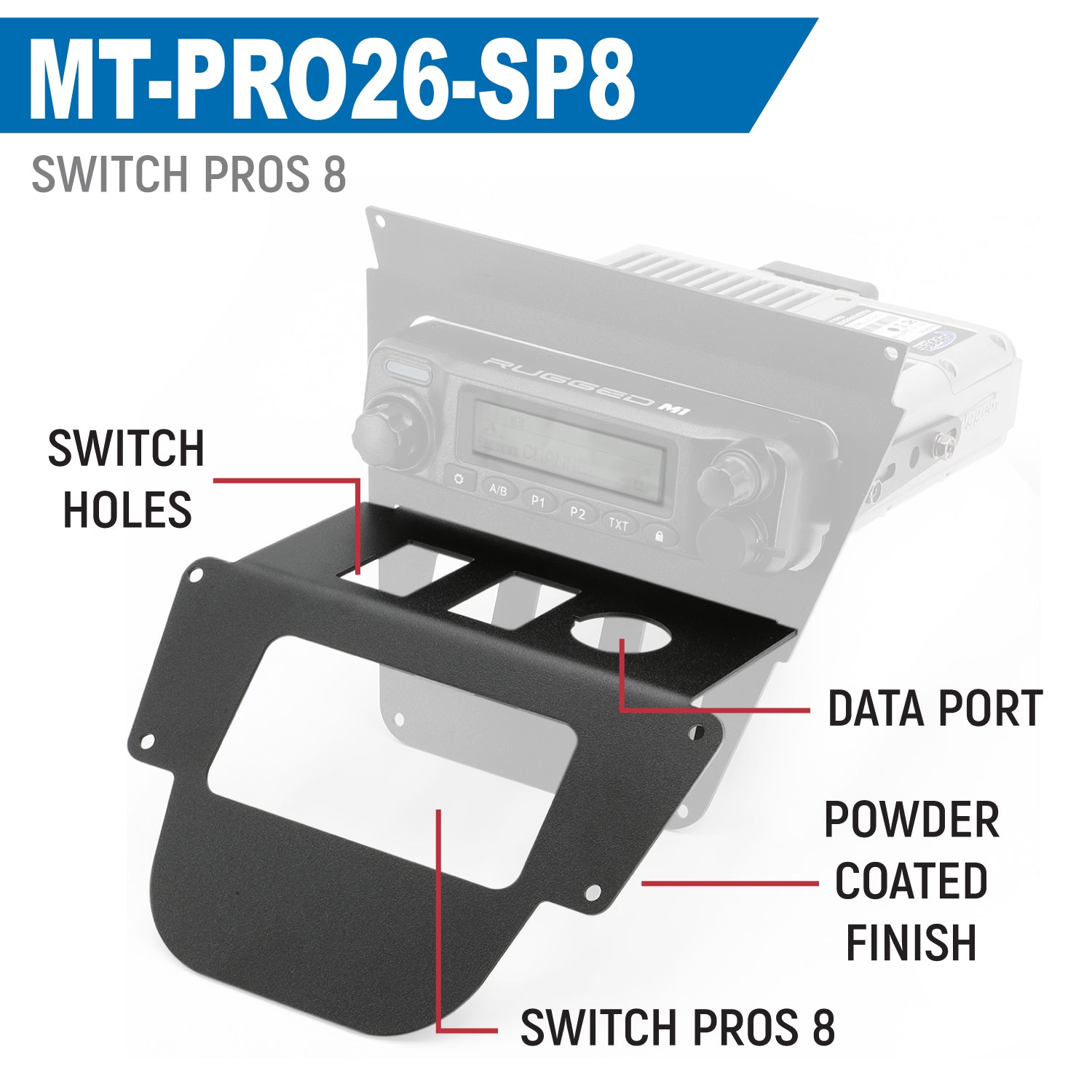 Lower Accessory Panel for 2026 Polaris RZR Pro R Ultimate with 10.4 Inch Touchscreen - Switch Pros 8