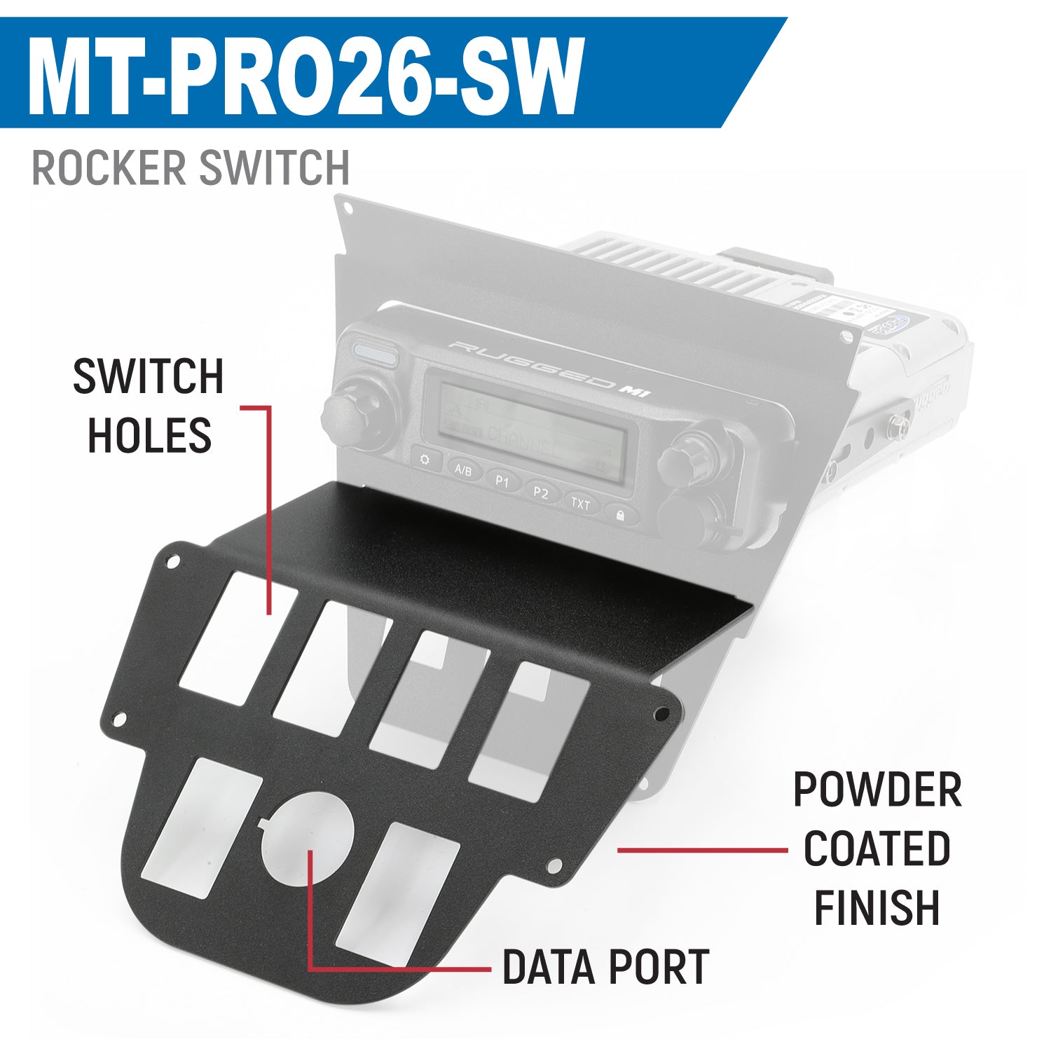 Lower Accessory Panel for 2026 Polaris RZR Pro R Ultimate with 10.4 Inch Touchscreen - Switch Pros 8