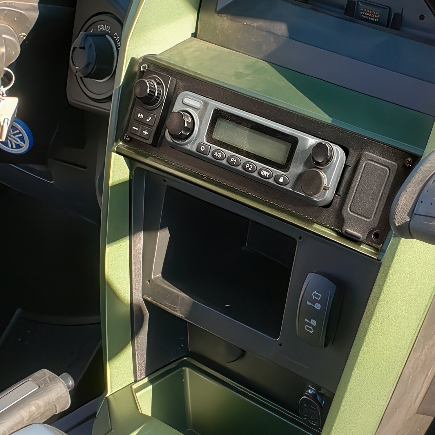 Yamaha Wolverine RMAX Mount for Mobile Radio and Rocker Switches - M1 / G1 / G4 / RM60 / GMR45