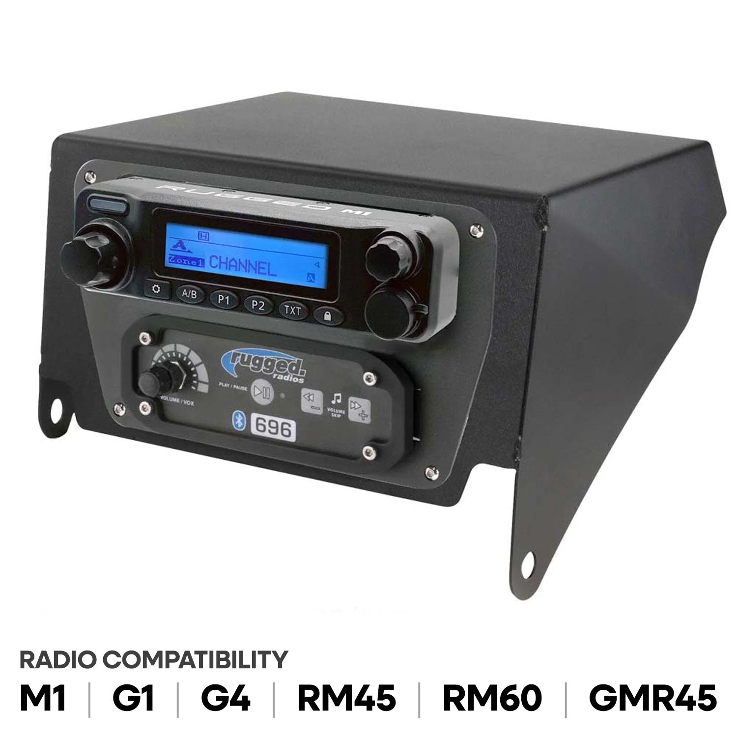 Can-Am X3 Multi-Mount Kit for Rugged UTV intercoms and radios, compatible with M1, G1, G4, RM45, RM60, and GMR45 models.