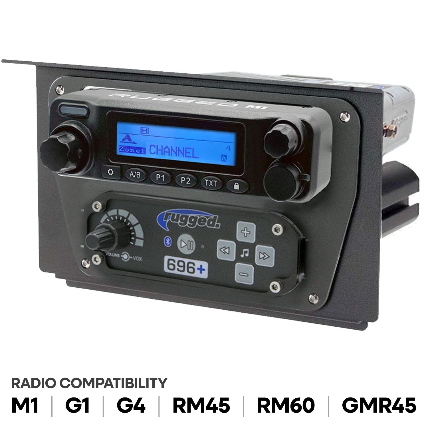 Polaris XP1 Mount Kit for Rugged Radios and Intercom - Kenwood TK7360