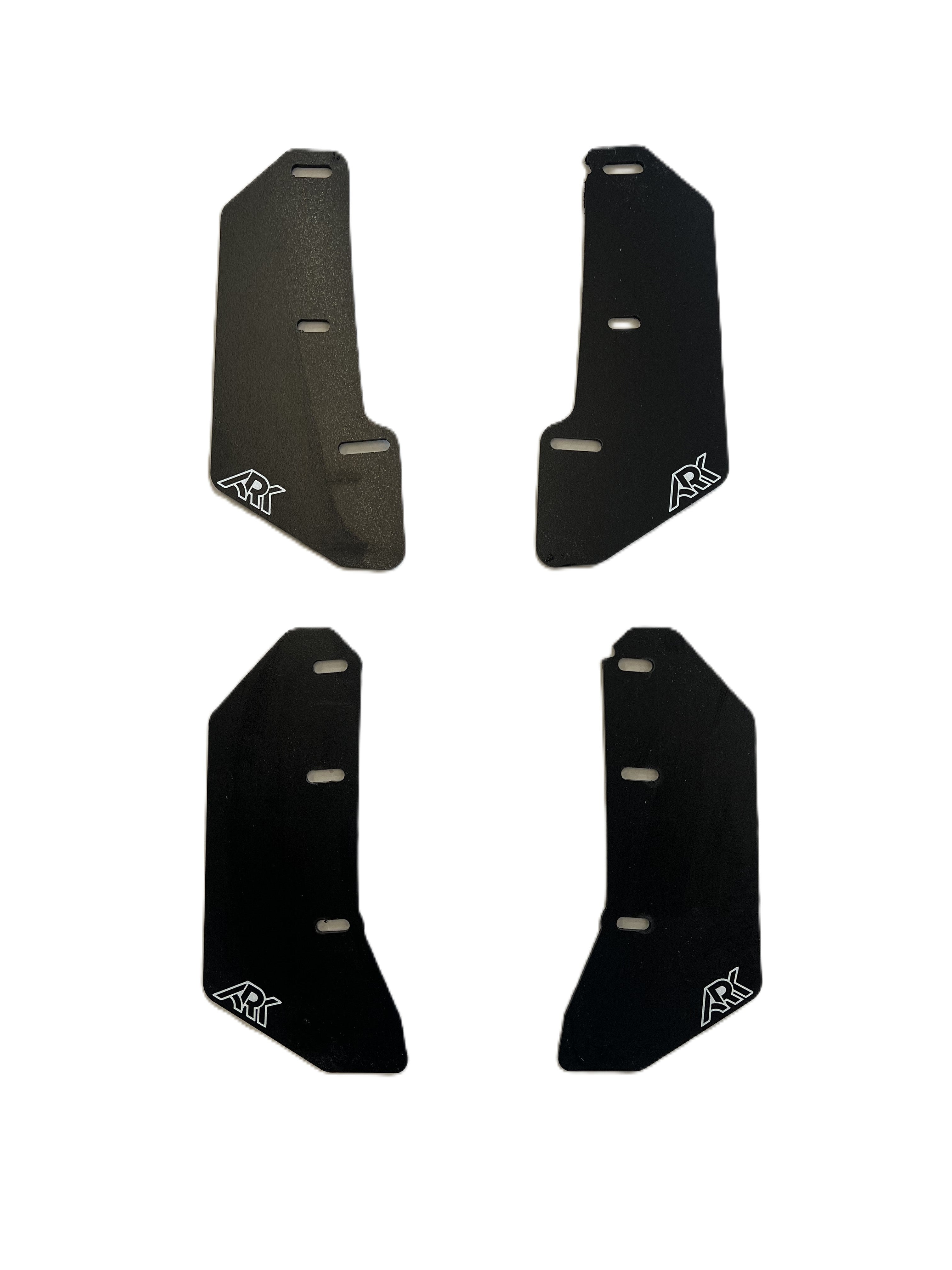 2022+ Toyota Tundra TriXpoly Micro Flares set, designed for enhanced style and protection. Durable black material with logo.