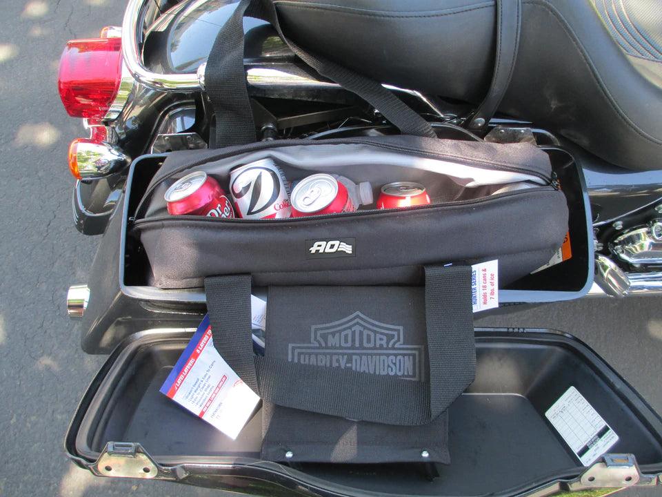 Canvas Series Motorcycle Saddle Bag Cooler (18 Can)