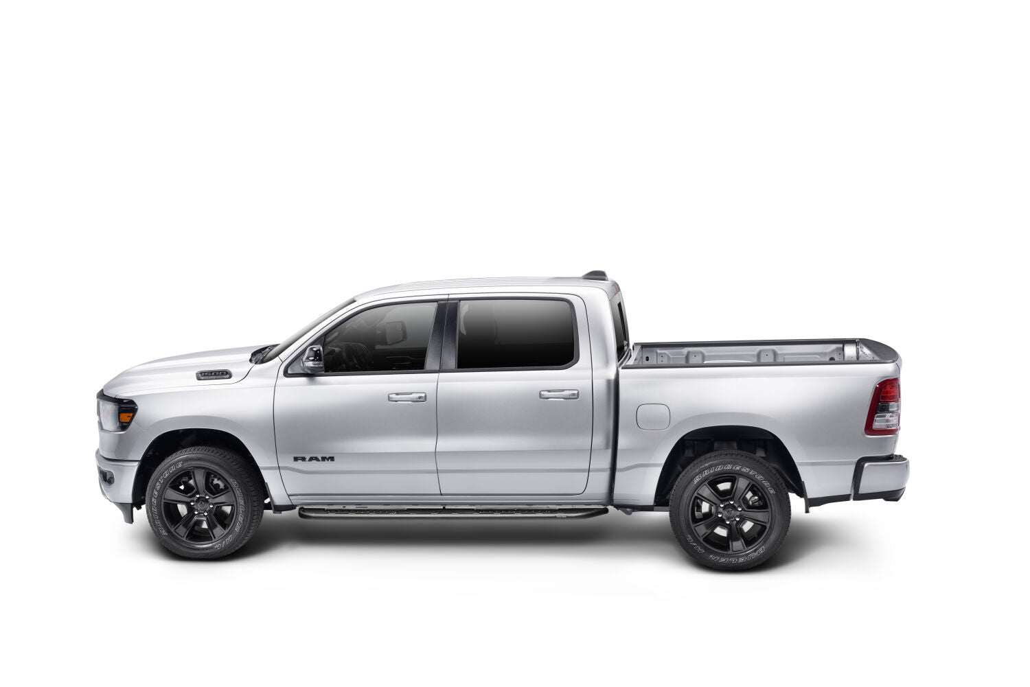 Roan Running Boards Cab Length (2 Steps per Side) 2015.5-2018 (2019-2024 Classic) Ram 15000/2019-2025 2500/3500 Crew Cab Textured Black NFab