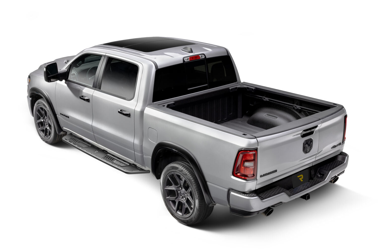 Roan Running Board Cab Length (2 Steps per Side) 2019-2025 (New Body Style) Ram 1500 Crew Cab Textured Black NFab