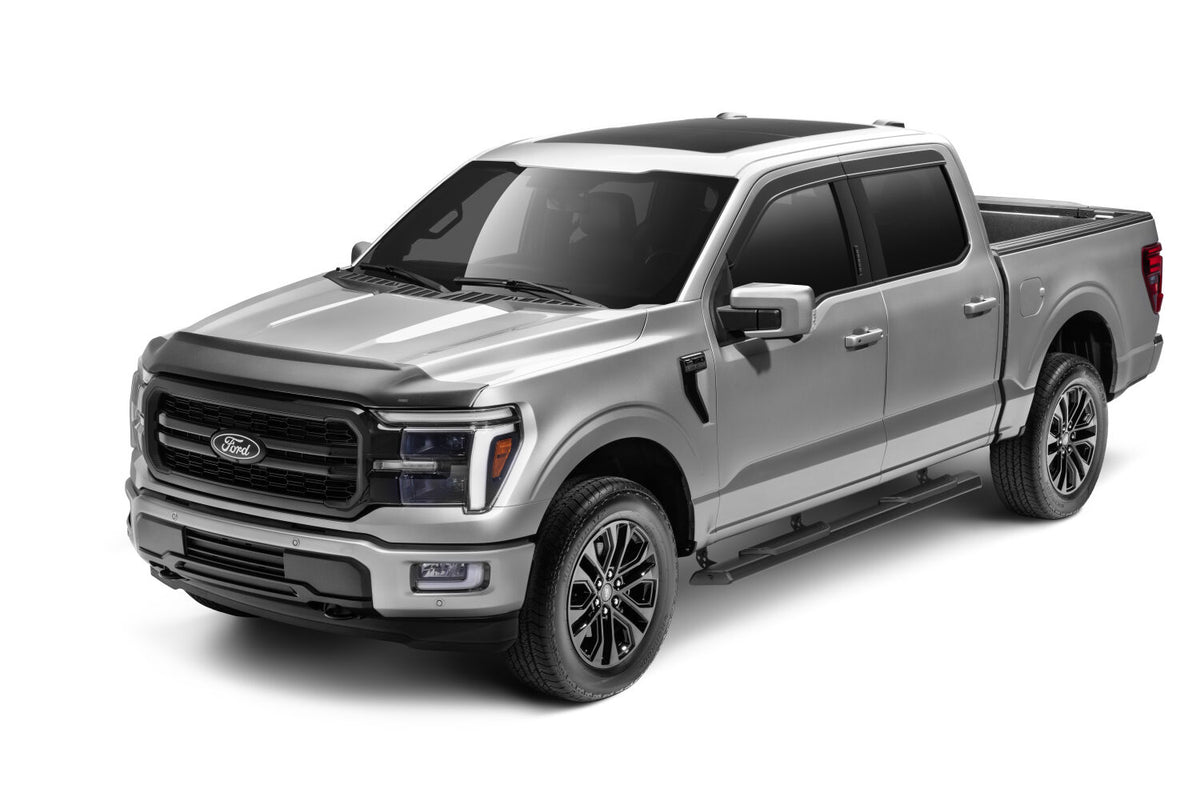 Traxio 4 Inch Nerf Bars 15-26 Ford F150/17-26 Ford F250/F350 Super Cab Textured Black N Fab