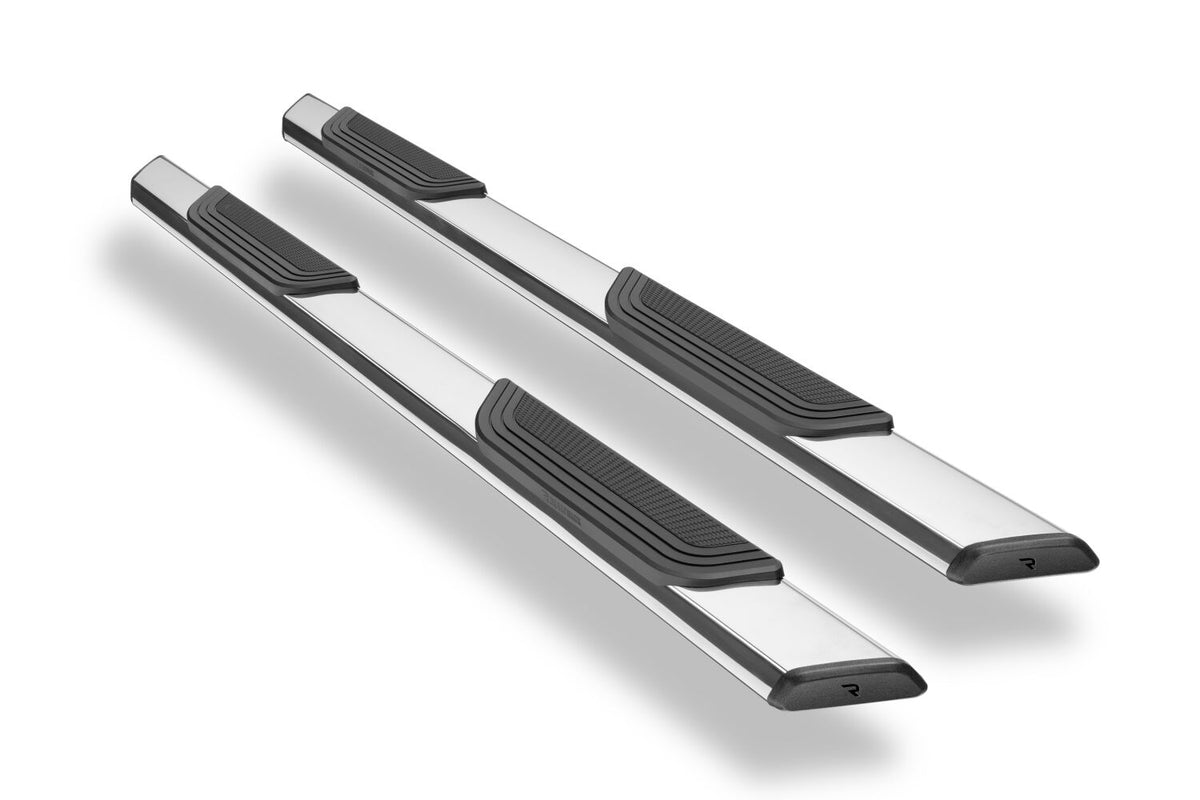 Traxio 4 Inch Nerf Bars 15-26 Ford F150/17-26 Ford F250/F350 Crew Cab Polished Stainless Steel N Fab