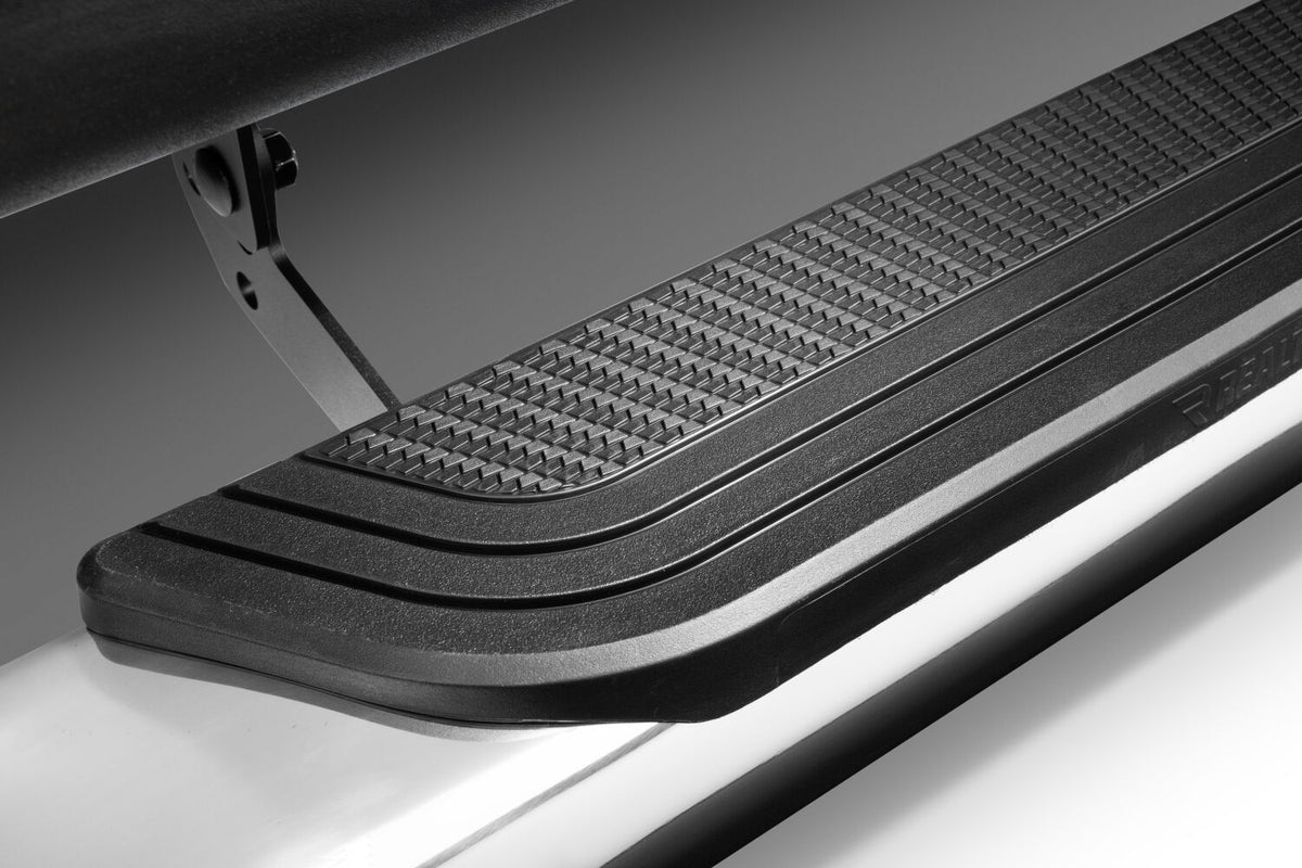 Traxio 4 Inch Nerf Bars 15-26 Ford F150/17-26 Ford F250/F350 Crew Cab Polished Stainless Steel N Fab