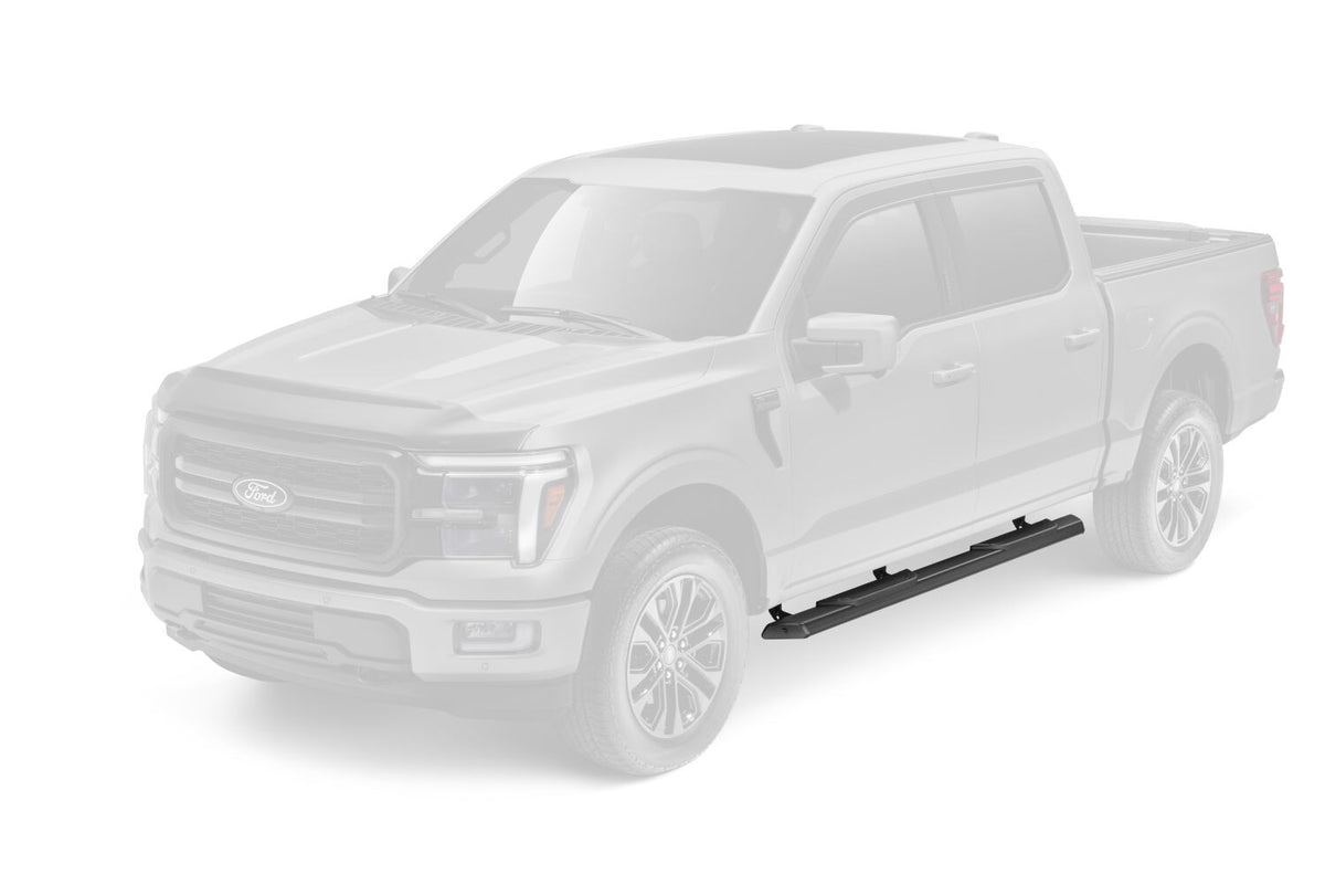 Traxio 4 Inch Nerf Bars 15-26 Ford F150/17-26 Ford F250/F350 Crew Cab Textured Black N Fab