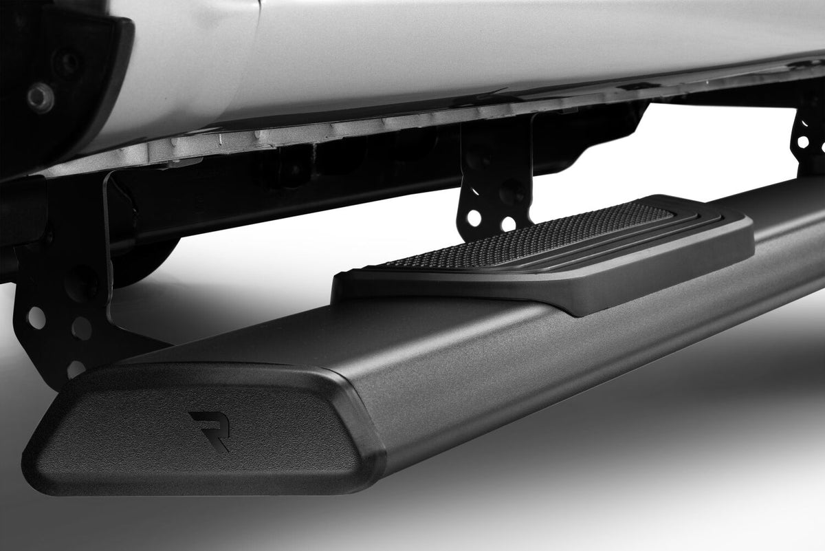 Traxio 4 Inch Nerf Bars 05-23 Toyota Tacoma Doube Cab Textured Black N Fab