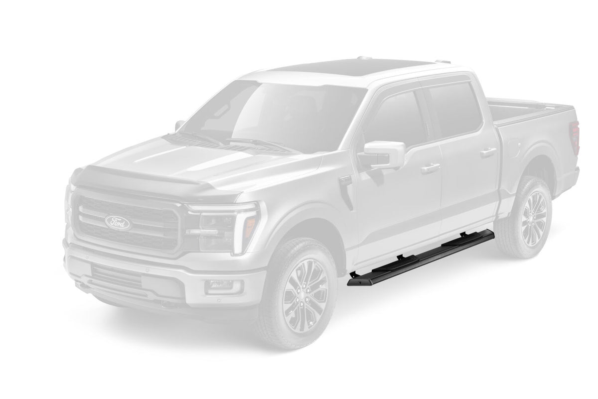Traxio 5 Inch Nerf Bars 15-26 Ford F150/17-26 Ford F250/F350 Crew Cab Textured Black N Fab