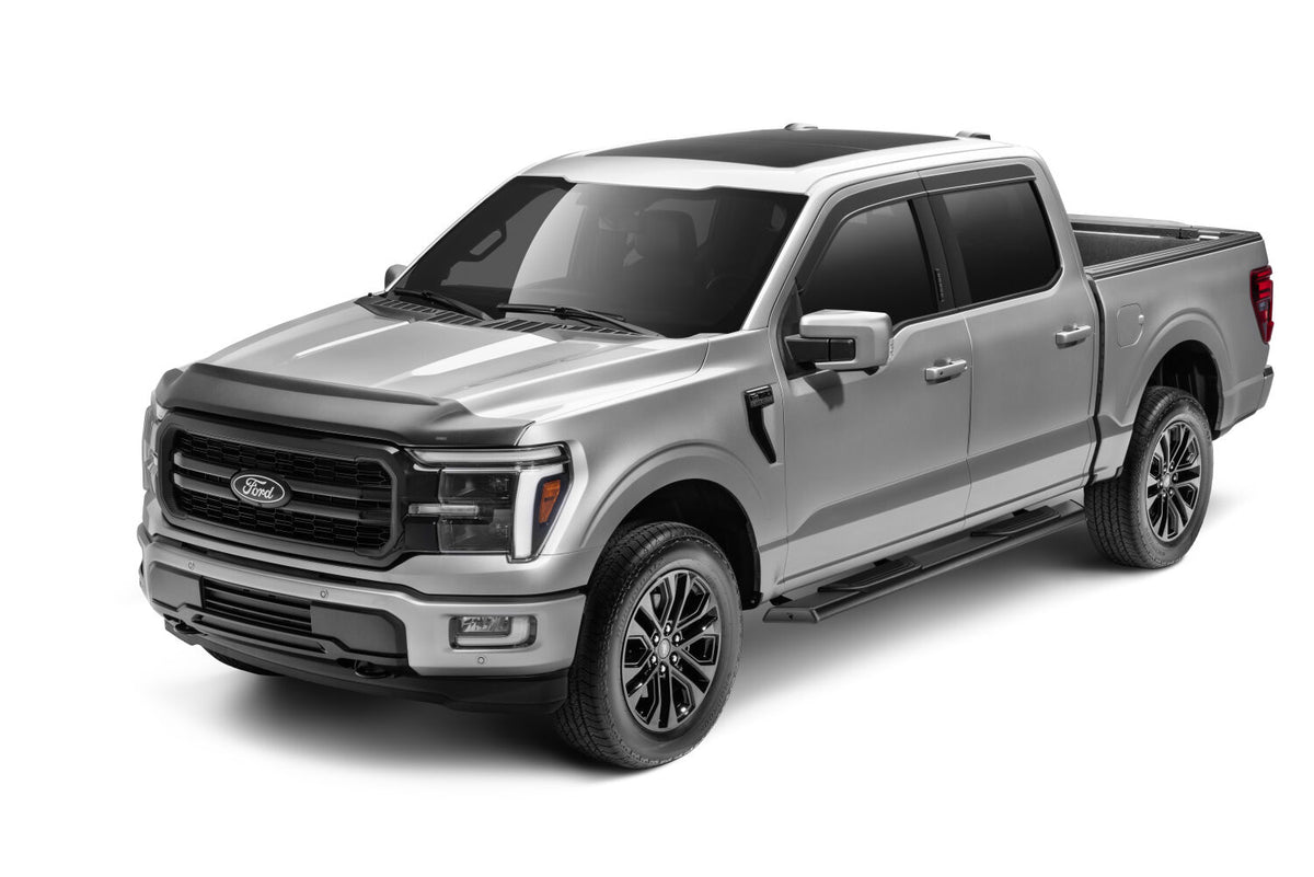 Traxio 5 Inch Nerf Bars 15-26 Ford F150/17-26 Ford F250/F350 Crew Cab Textured Black N Fab