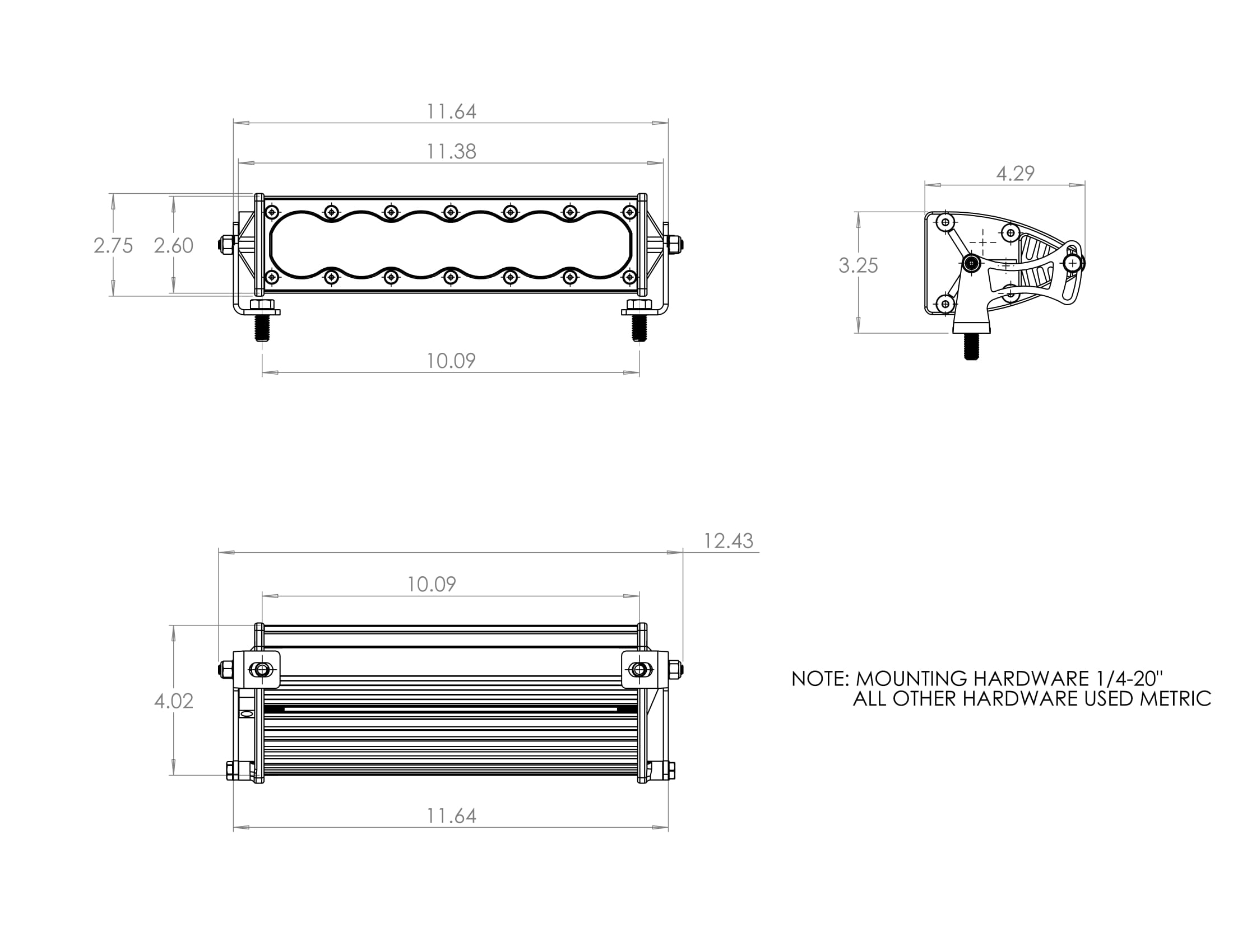 OnX6, 10" Hybrid LED and Laser Light Bar