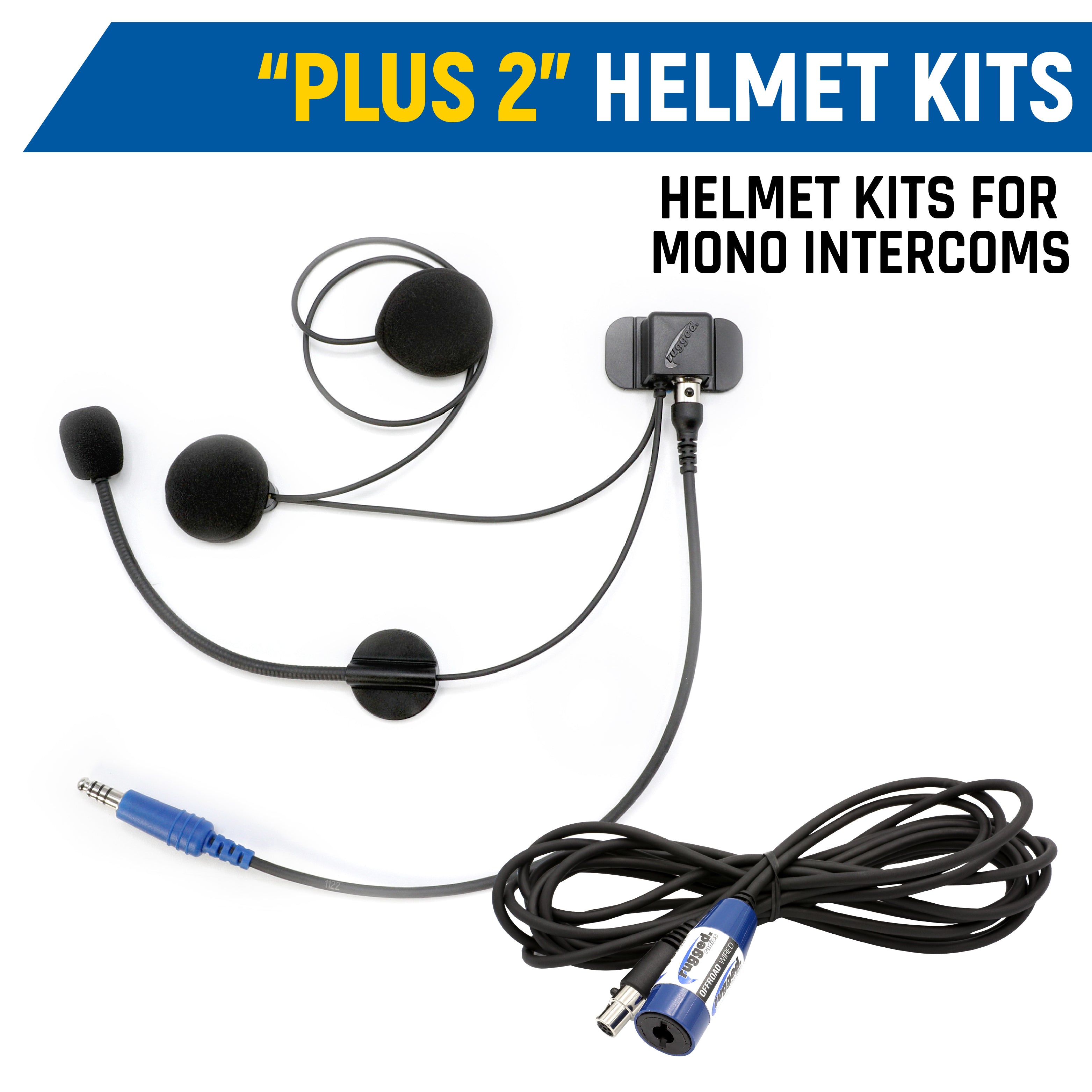 Rear Seat Expansion Kit with Helmet Kits or Headsets - STX Stereo / AlphaBass Headset - Over the Head