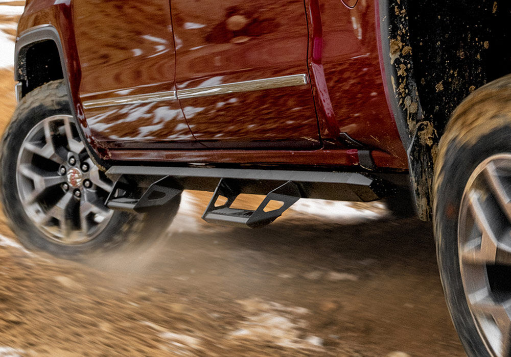 Predator Pro Cab Length (2 Steps per Side) 2014-2018 Chevy Silverado/GMC Sierra 1500 Crew Cab Textured Black NFab